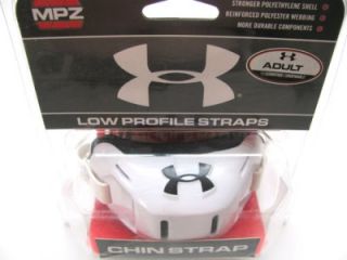  MPZ Adult Football Hard 4 Point Chin Strap Low Profile Straps