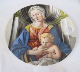  Annual Christmas Stamp Art Plate Madonna & Child by Fra Filippo Lippi