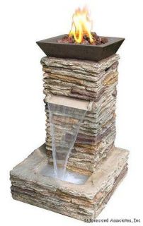 LP Outdoor Waterfall Fireplace Fire Pit 65074
