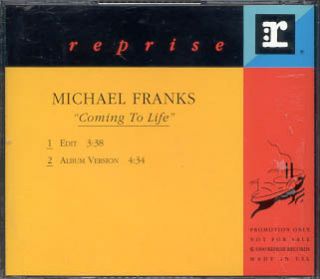 MICHAEL FRANKS Coming To Life 1993 PROMO CD