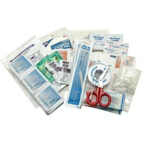 first aid kit refill pack contains 140 items to refill exisiting first