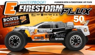  features the ready to run e firestorm flux hpi s first ever brushless