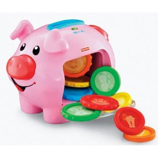 Fisher Price Laugh Learn Learning Musical Piggy Bank w Coins J2462