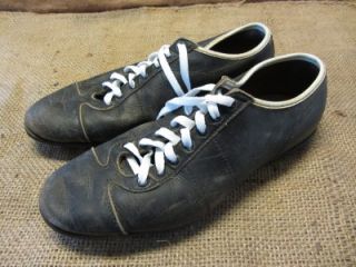  Leather Football Cleats  Old Antique Equipment Baseball Shoes 7495