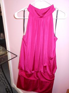 Fredericks of Hollywood Pink Dress Halter Style Size XL Polyester