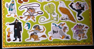 Rescuers Down Under Vintage 1990 Character Sticker 6x6