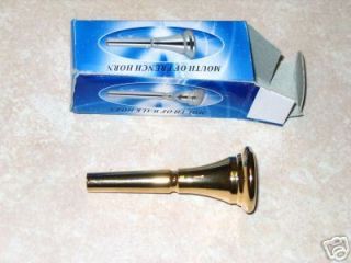 French Horn mouthpiece, gold, For Yamaha or Holton French horn