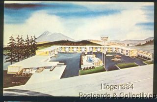 Aerial Porter House Motel Flagstaff Arizona Postcard