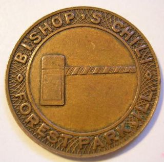 token comes from bishop s chili forest park illinois it measures
