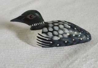 Kent Miniature Hand Carved Wooden Decoy Duck Bird