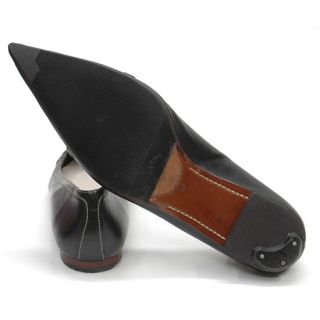  Black Modern Pointy Toe Buckle Ballet Flats Shoes Ladies 8 B