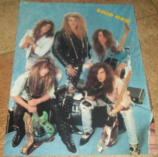 Skid Row Fred Savage NKOTB Paula Abdul 2 Sided Pinup and Poster 1990s