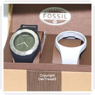 fossil mens big tic interchangeable digital silicone watch model