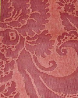 FORTUNY Fabric Glicine Red Museum Texture Long Staple Cotton Venice