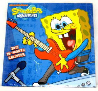 Nickelodeon 2013 SpongeBob Square Pants 16 Month Calendar NEW