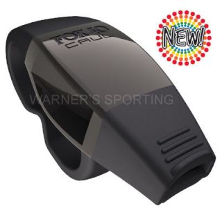 FOX 40 CAUL PEALESS CMG FINGER GRIP WHISTLE BLACK official referee