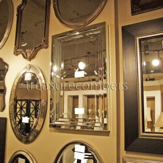 Chic Large Frameless Beveled Mirrored Edge Wall Mirror