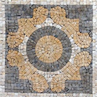 Geometric Design Mosaic Floor Inlay Home Decor Art Tile