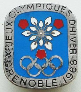 France Participation Pin Olympic Games Grenoble 1968