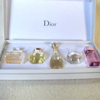   DIOR 5 Piece Miniature Perfume Collection Popular Fragrances Sampler