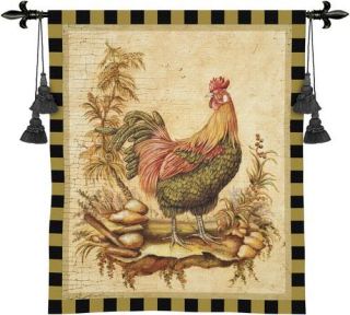 French Provincial Rooster Kitchen Wall Hanging Tapestry