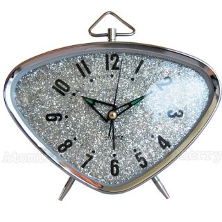  Alarm Clock Glitter Rockabilly 50s 60s 70s Kitsch Gift Unique Cool