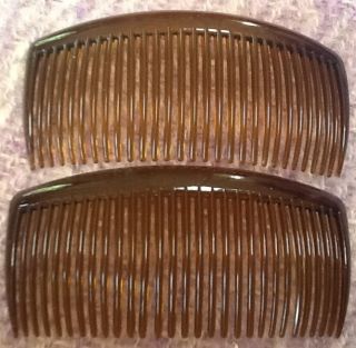 dark brown lucite Side Combs France new wholesale priced hand