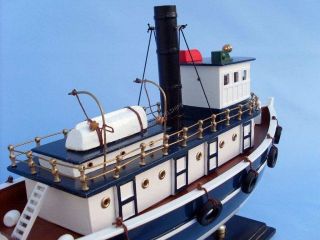 Brooklyn Harbor Tug 19 Boat Model Replica Nautical