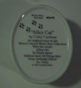 Alley cat music box collection Coby Carlson Ardleigh Elliott