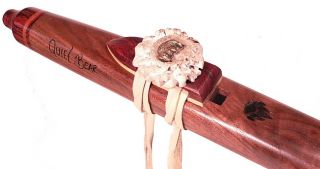 Native American Style Flute Custom Made Black Walnut Key of F No 253
