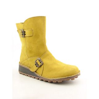 Fly London Metis Womens Sz 8 5 Yellow Boots Ankle Shoes