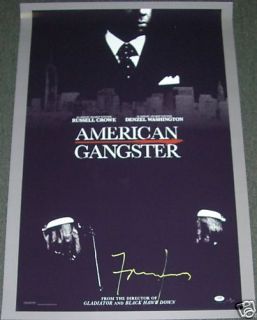 Frank Lucas Signed American Gangster Poster PSA DNA COA