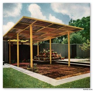 1955 MID CENTURY MODERN LANDSCAPING how to plan for outdoor living