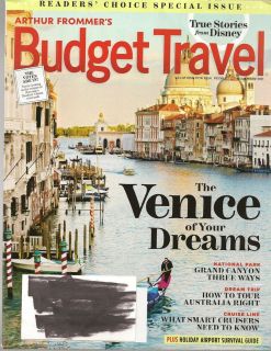Arthur Frommer Budget Travel Magazine November 2011 The Venice of Your
