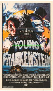  information policies young frankenstein movie poster folded topps mini