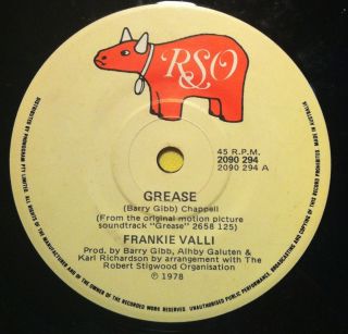 Frankie Valli 7 45 oz Vinyl Single Grease