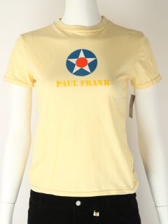 Paul Frank Yellow Army Logo T Shirt Large Ladies