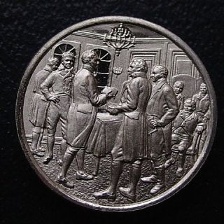 Franklin Mint Sterling Silver Mini Ingot 1801 President Thomas