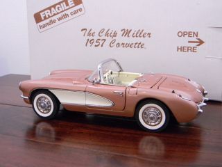  1957 Corvette Roadster Chip Miller Mint Box Diecast SCALE1 24
