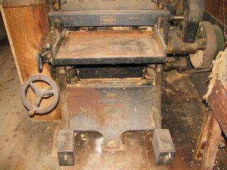 Antique Carpentry Wood Shop Equipment 24 Frank Moore Thickness Planer