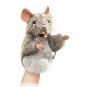 Folkmanis Little Mouse Hand Puppet moveable mouth and wings New