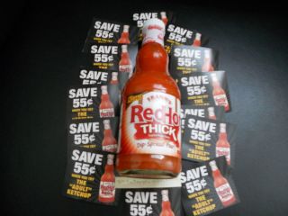15 Coupons Franks Red Hot Thick Sauce 55 Off 1 12oz RedHot NEW Adult