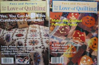 Fons Porter Love of Quilting Sew Many Quilts Magazine Pattern Lot
