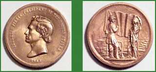 Franklin Pierce Presidential Medal 1 5 16 1853 Inauguration