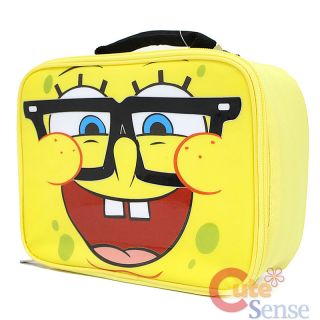 Spongebob School Lunch Box Snack Bag Nerd Face Glasses 1