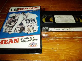 Mean Johnny Barrows VHS Fred Williamson Unicorn Video