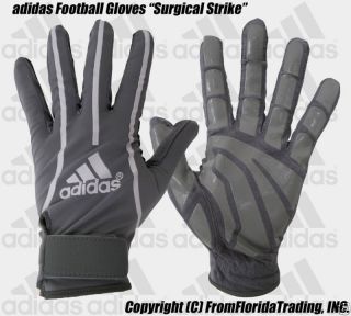 Adidas Football Gloves Surgical Strike L Gray x White