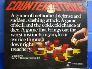 RARE VINTAGE 1977 DICE GAME COUNTER STRIKE BY ESSEX GAME COMPANY