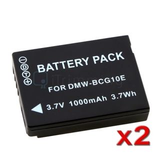 2pcs for Panasonic Battery DMW BCG10E Lumix DMC ZS5 TZ8