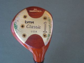 VINTAGE LYNX CLASSIC FRED COUPLES OIL HARDENED PERSIMMON DRIVER VERY
